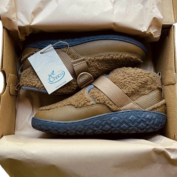 Chaco Rambler Fluff Bootie Kids Youth Natural Brown, Size 2 - Picture 6 of 11